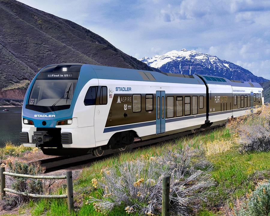 Photo of Stadler train outside
